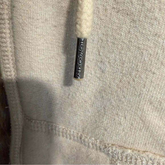 Vintage Abercrombie & Fitch Faux Fur sweatshirt girls Junior size Large - Picture 6 of 10